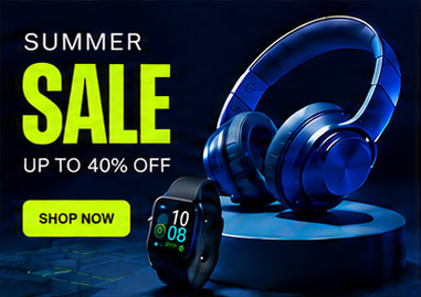 AI-generated summer sale banner ad